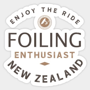 Foiling Enthusiast - New Zealand Sticker